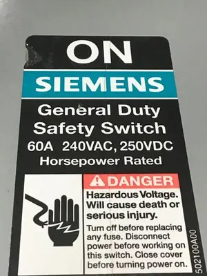 USED SIEMENS GF322N VBII