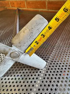 Used 39" STAINLESS STEEL MIXING SHAFT  1" DIAMETER W/  8" IMPELLER Agitator Shaft California US | Equipment Lab #1415102