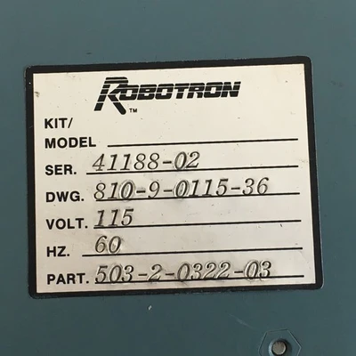 USED ROBOTRON 503-2-0322-03