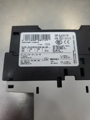 Used Siemens 3RV1021-1EA10 Circuit Breaker/Motor Protector, 4A Circuit Breakers South Carolina US | Palmetto Automation #1150699