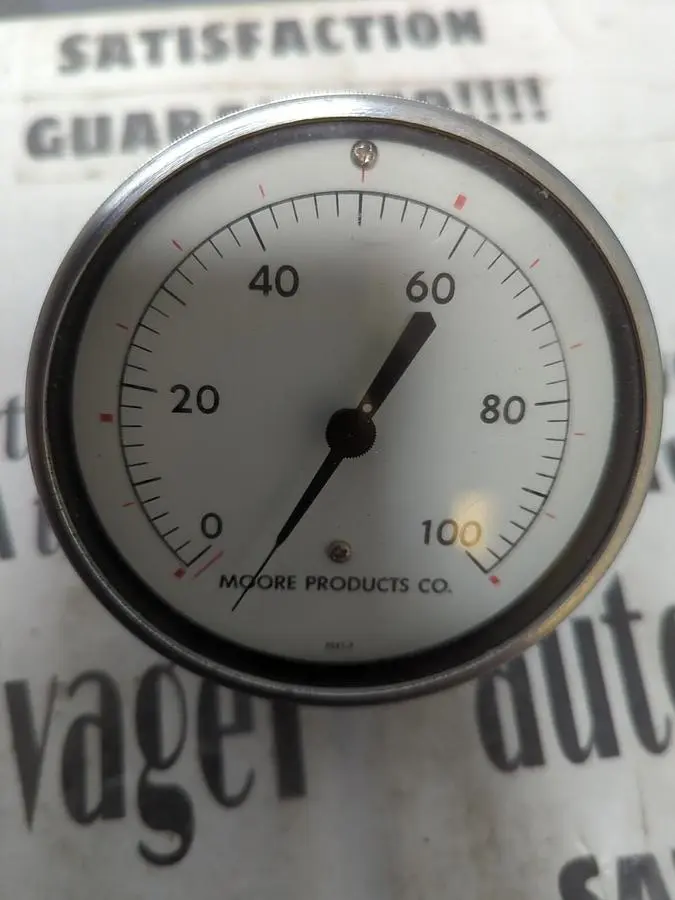 New | in-Stock MOORE 0-100PSI Universal Pressure Meters Ohio US | Surplus Asset Holdings #1240852