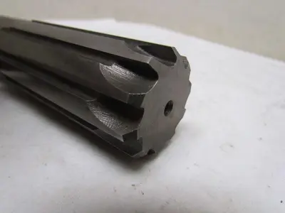 Brubaker 1-7/16" 1.4375 #4MT Morse Taper Shank Reamer 10pt Straight Flute USA