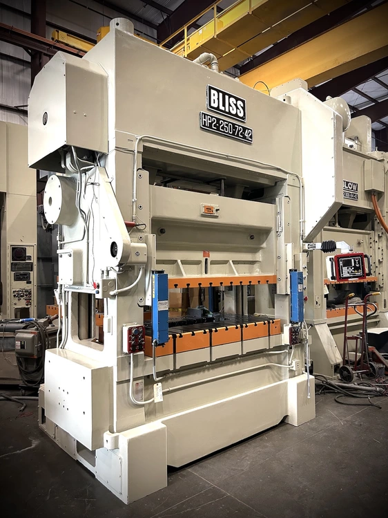 Used 1972 BLISS BLISS HP2-250-72-42 PRESS Straight Side Presses | Alma Machinery #898789