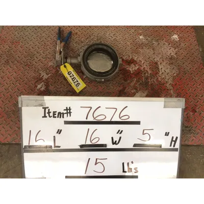 Used 6" Keystone Figure 990 Wafer Style 316 Stainless Manual Butterfly Valve