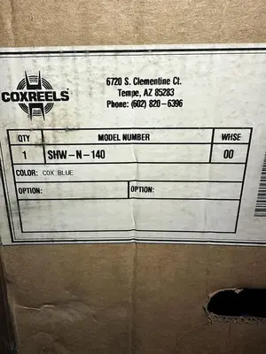 New | in-Stock COXREELS SHW-N-140 Welding Machinery (Other) Ohio US | Surplus Asset Holdings #1227913