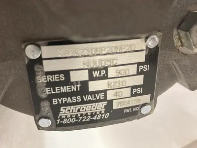 New | in-Stock SCHROEDER K91KZ10BP20NP20 Filters Ohio US | Surplus Asset Holdings #1240961