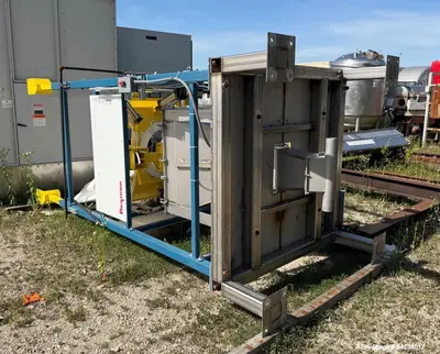 Used Flexicon Bulk Bag Unloader with Chain-Vey Conveying System – 4,000 lb Capacity Super Sack Discharge Station
