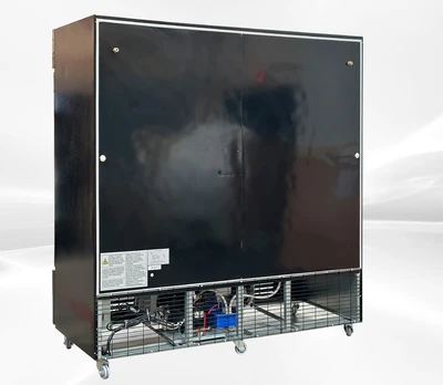 171-0227 78" 3 Glass Door Self Contained Cooler