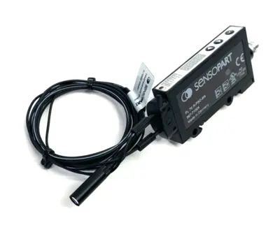 New | in-Stock Sensopart Digital Fiber Optic Sensor 567-71004 w/ Fiber Optic Cable Photoelectric Sensors Michigan US | Maverick Industrial Sales #1402489