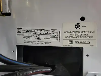 USED SQUARE D MODEL 6