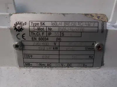 Used NORD SK9042.1VF-160 L/4 BRE250 RG MIK KB 1W WE Motors (misc) British Columbia CA | Lenmark #248394