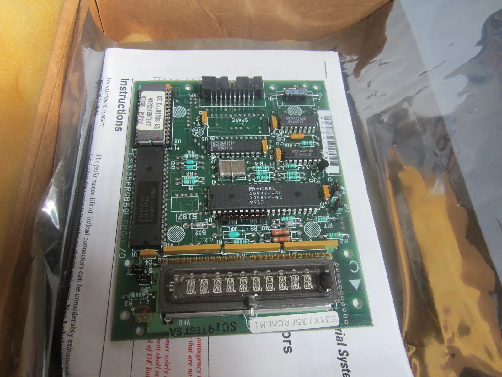 NEW GE 531X135PRGALM1 PC BOARD ASSEMBLY