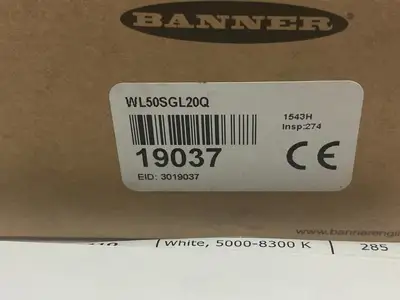 New | in-Stock BANNER ENGINEERING SEALED LED WORK SPOTLIGHT 50MM GREEN 20 DEGREE LENS Lighting | Maverick Industrial Sales #1108349