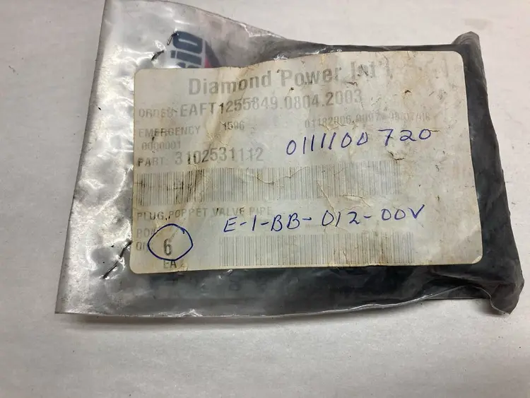 New | in-Stock DIAMOND POWER 3102531112 Pump & Valve Parts Ohio US | Surplus Asset Holdings #1234217