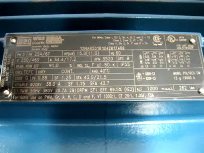 NEW WEG 01536ET3E254T-W22