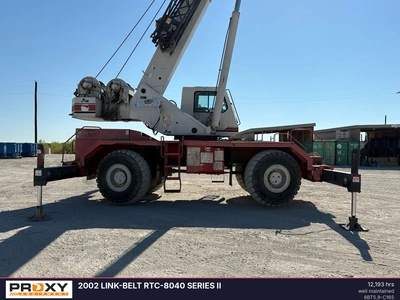 Used 2002 LINK-BELT RTC-8040 SERIES II Rough Terrain Cranes Texas US | Proxy Equipment #1438826
