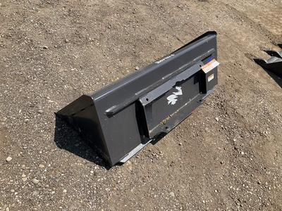 New old stock Paladin 44” smooth bucket for a mini skid steer, welded on cutting edge, mini skid ste...