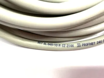 USED LUMBERG AUTOMATION, BELDEN L-CODED M12 SINGLE ENDED POWER CABLE 10M