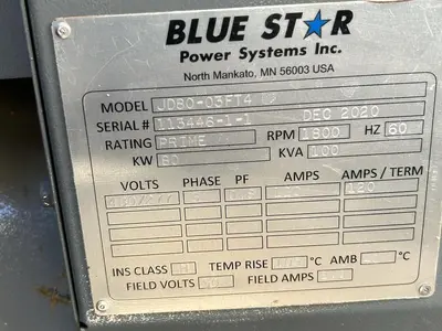 USED 2021 BLUE STAR 80KW - JD80-03FT4