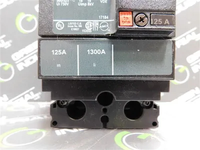 Square D HGL26125C Circuit Breaker 125A 600VAC 250 VDC 2 Pole Type HG 150 New