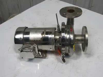 Sterling XBY154PJA 2-1/2" x 2" 1-1/2Hp 208-230/460V Sanitary Centrifugal SS Pump