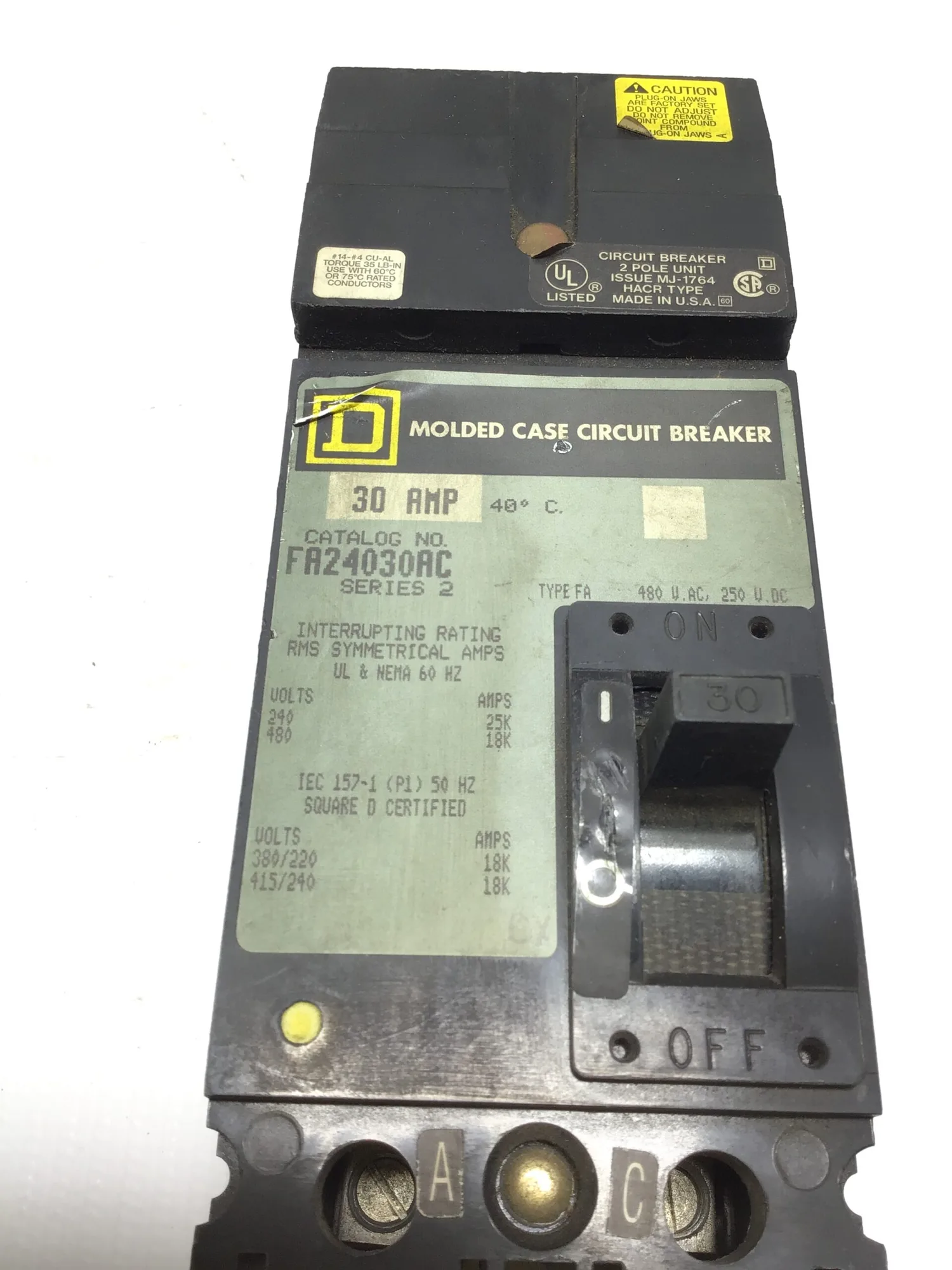 USED SQUARE D FA24030AC