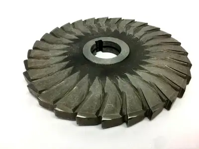 6" x 1/2" x 1 HS Cutter | Morse 6x1/2x1 Side Milling Cutter Cutting Blade, High-Speed, 28-Teeth - Used