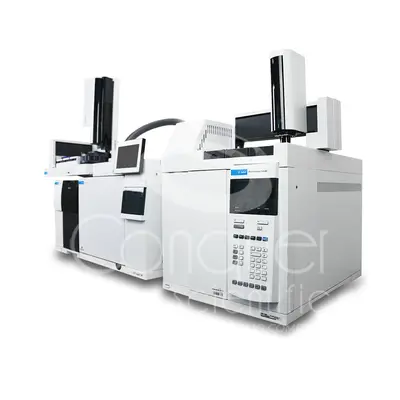 USED AGILENT TECHNOLOGIES 8890 GC / 7697A HEADSPACE / 5977B MSD / 7693A TRAY/TOWER
