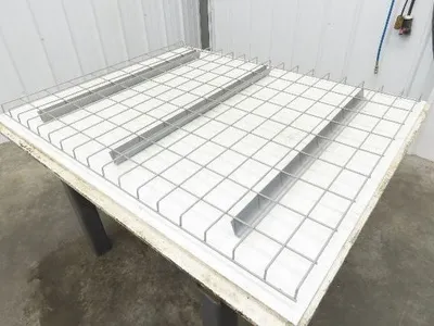 New Pallet Rack Wire Deck 36x46" Waterfall 3 Step Channel Racking 2500lb Mesh