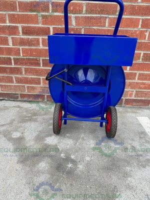 USED ULINE H-39 INDUSTRIAL STRAPPING CART FITS CORE SIZES 16 X 3" AND 16 X 6"