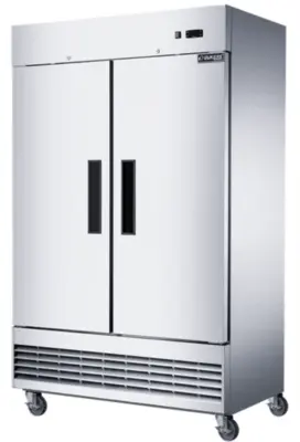 New | in-Stock Dukers New Dukers D47EF Compact 2-Door Commercial Freezer in Stainless Steel Freezers Illinois US | Falcon Restaurant Supply #1375166