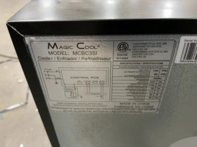 Used MAGIC COOL MCBC3SI Bottle Coolers Michigan US | Miedema Asset Management Group #1761050