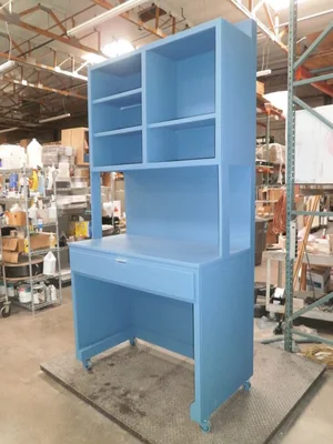 Custom Turquoise / Light Blue Design storage Workbench Design Furniture