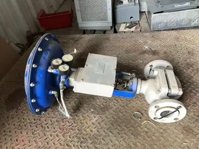 Kieley & Mueller 1350-02 2″ Steel Pneumatic Actuated Plug Valve w/ Positioner