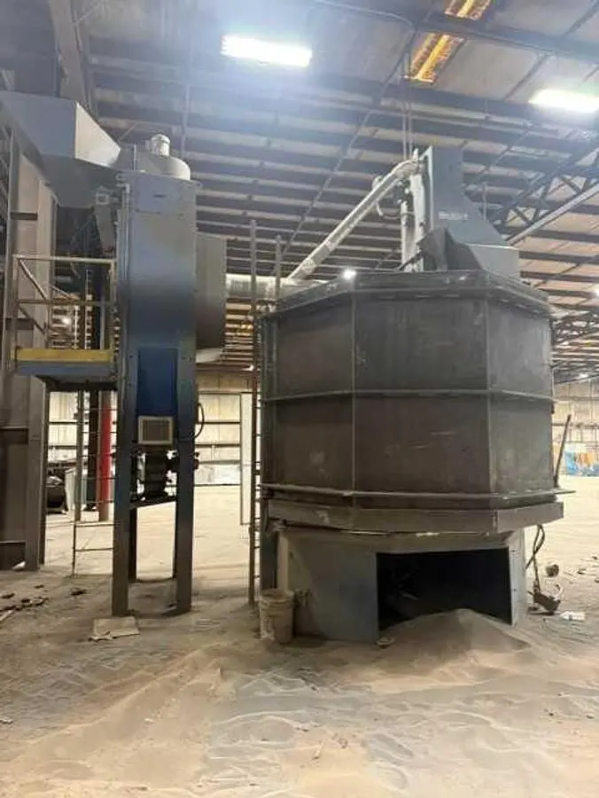 Used WHEELABRATOR 84" TABLE Table Shot Blaster (Turntable) Pennsylvania US | Shot Blasting Equipment #1459810