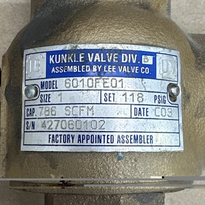 USED Kunkle 6010FEM01-KM0125