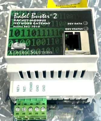 NEW CONTROL SOLUTIONS BB2-7010 MODBUS TO BACNET IP GATEWAY BB27010