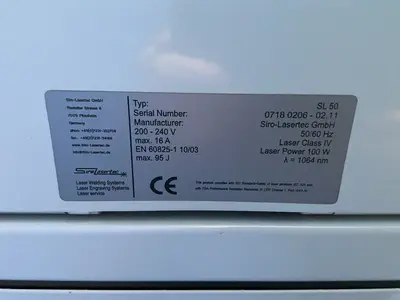 Used SIRO LASERTEC SL50 Welding Machinery (Other) Ohio US | HGR 24 #1567127