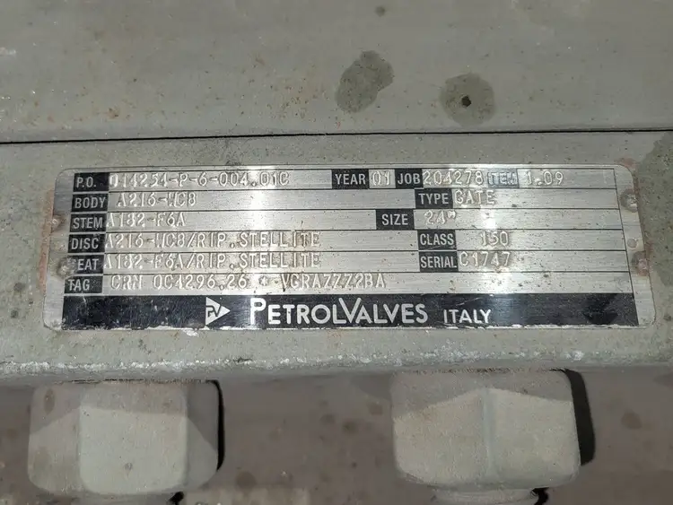 Used PETROLVALVES 1.09 Valves/Fittings British Columbia CA | Lenmark #479224
