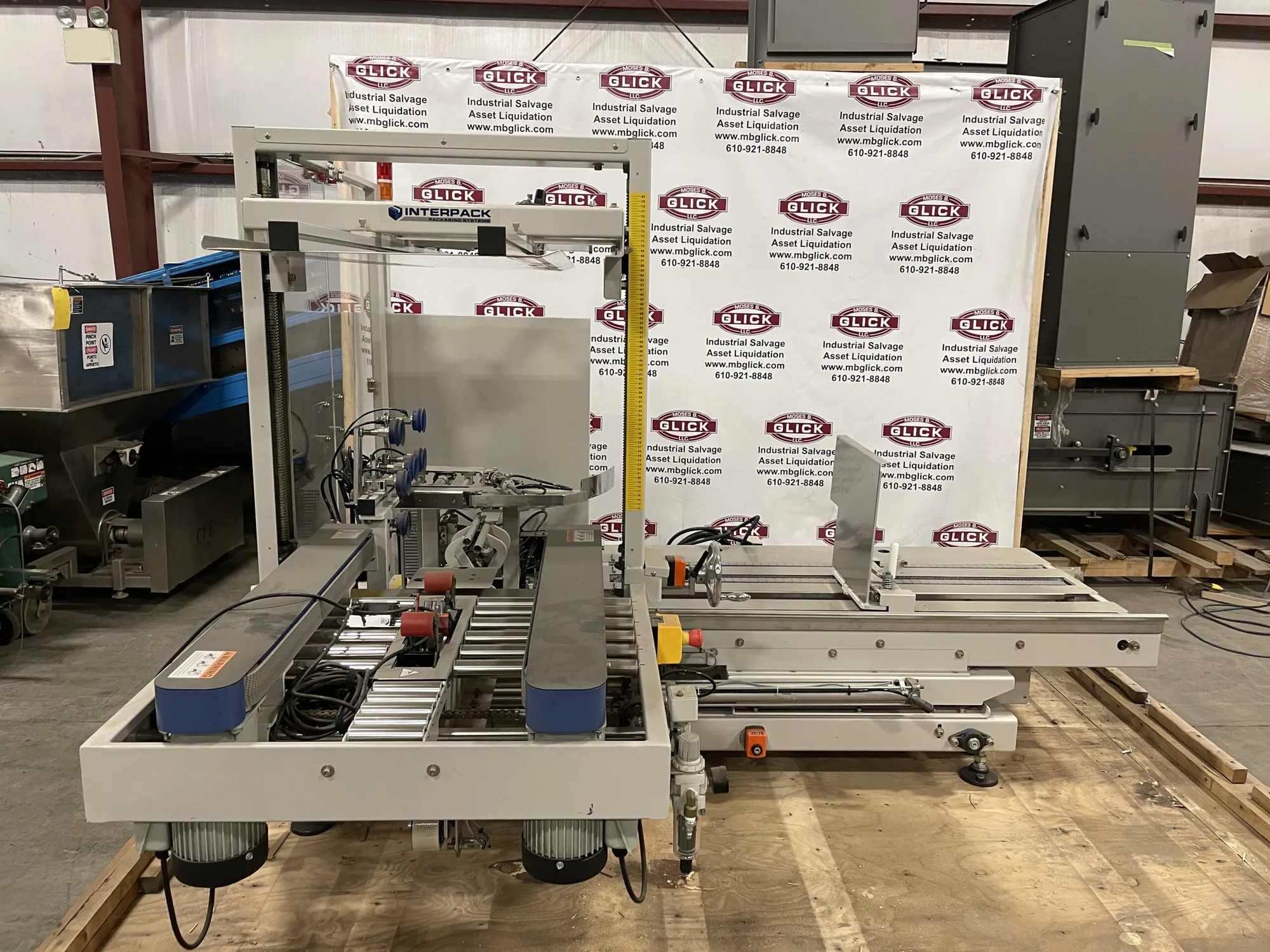 2021 Interpack CE-12P Semi-Automatic Box Former Case Sealer/Erector 4×1/4HP 110V