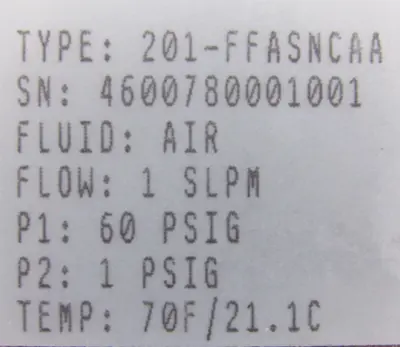 NEW PARKER 201-FFASNCAA MASS FLOW SENSOR 201FFASNCAA