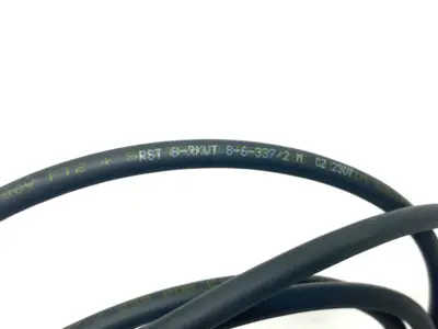 USED LUMBERG AUTOMATION DOUBLE ENDED RIGHT ANGLE CORDSET 8-PIN M TO F