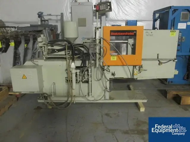 Used Battenfeld Gloucester 45 Ton Battenfeld Injection Molder, Model 45/200/02/08/6/20 Blow Molding Machines Ohio US | Federal Equipment Company #130116