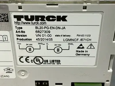 Used TURCK BL20PGENDNJA PLC Processors Ohio US | HGR 24 #1550044