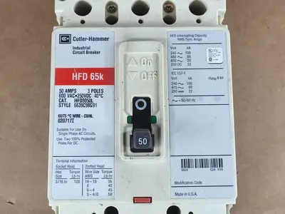 USED CUTLER-HAMMER HFD3050L