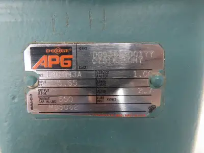 Sterling 140SM3A Inline Helical Gearbox 2.7:1 Reducer 5.6Hp 650rpm 140T