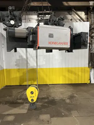 17.5 TON (2014) KONE-CRANES MODEL #CXT60410160P75GGN0S SINGLE GIRDER OVERHEAD CRANE HOIST & TROLLEY: STOCK #18634