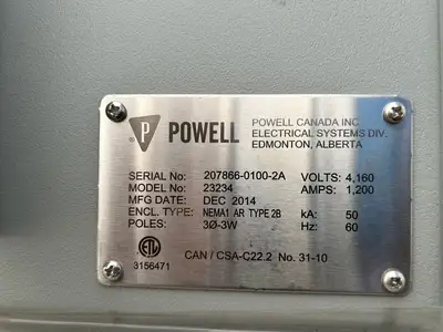 New | in-Stock 2014 POWELL 23234 Switchgears British Columbia CA | Lenmark #1426977