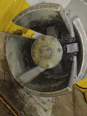 26" PAXSON MOTORIZED COIL REEL UNCOILER. STOCK # 0434826