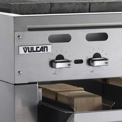 Vulcan VACB60 62" Countertop Charbroiler W/ Cast Iron Burners, Liquid Propane
